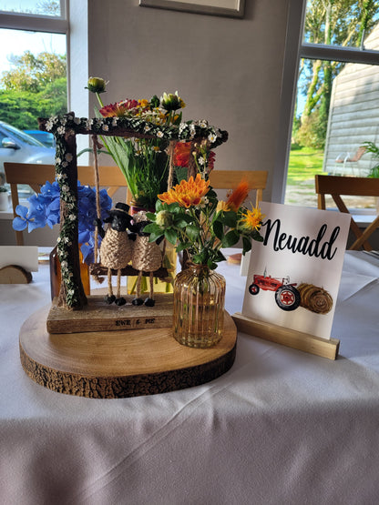 Vintage Tractor Table Numbers