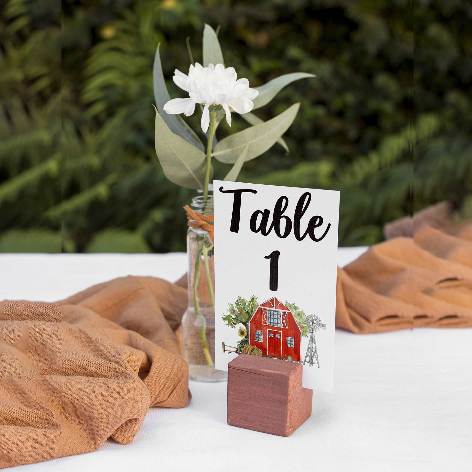 Barn Table Numbers