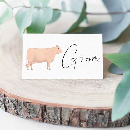 Cow Breeds Place Cards