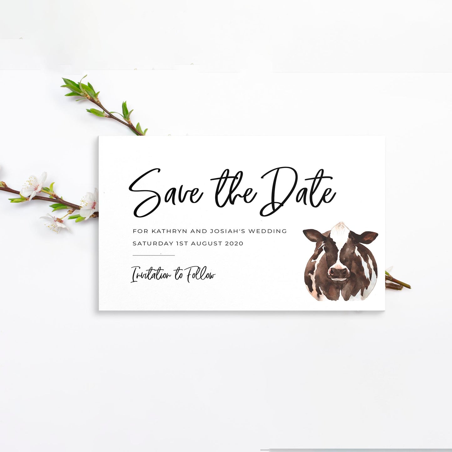 Dairy Cow Save the Date