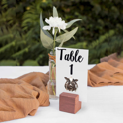 Dairy Cow Table Numbers