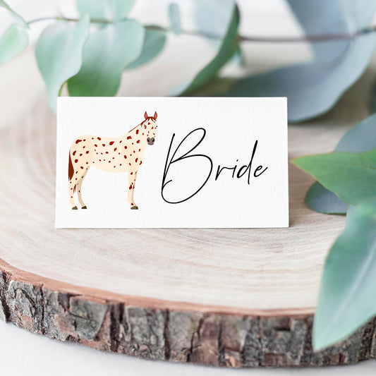 Horse Breeds Place Cards