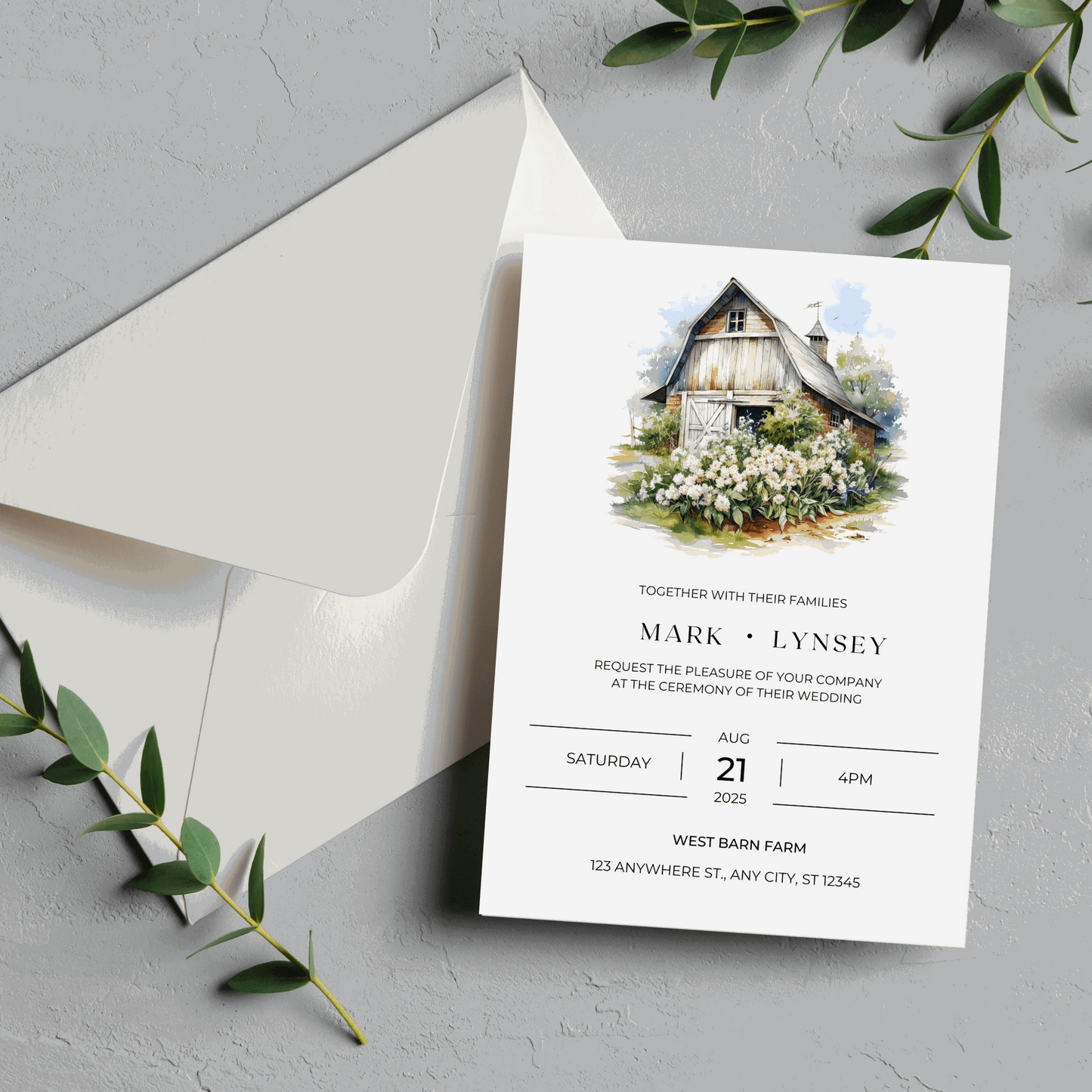 Light Barn Invitation