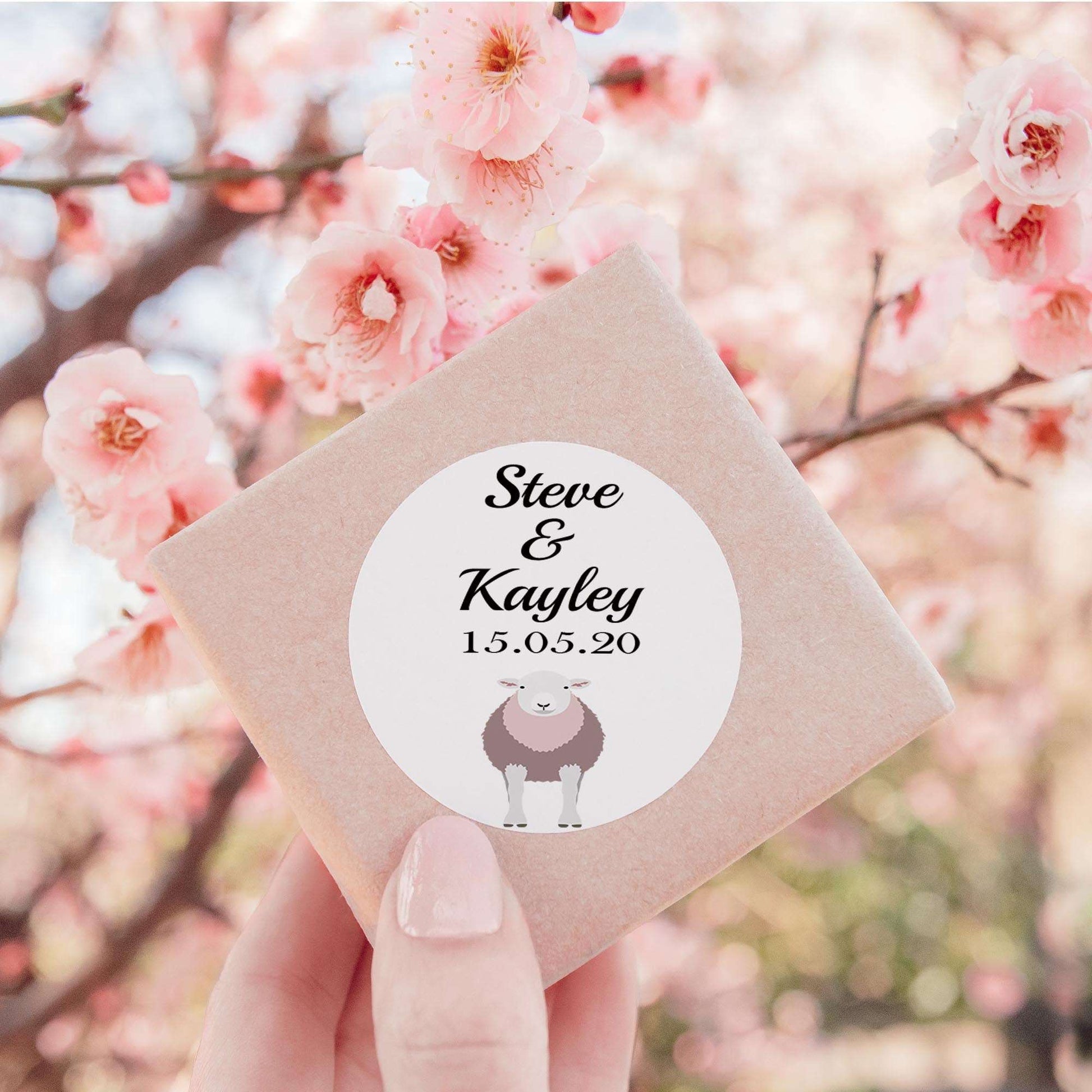 Sheep breed Favour/Thank You Stickers