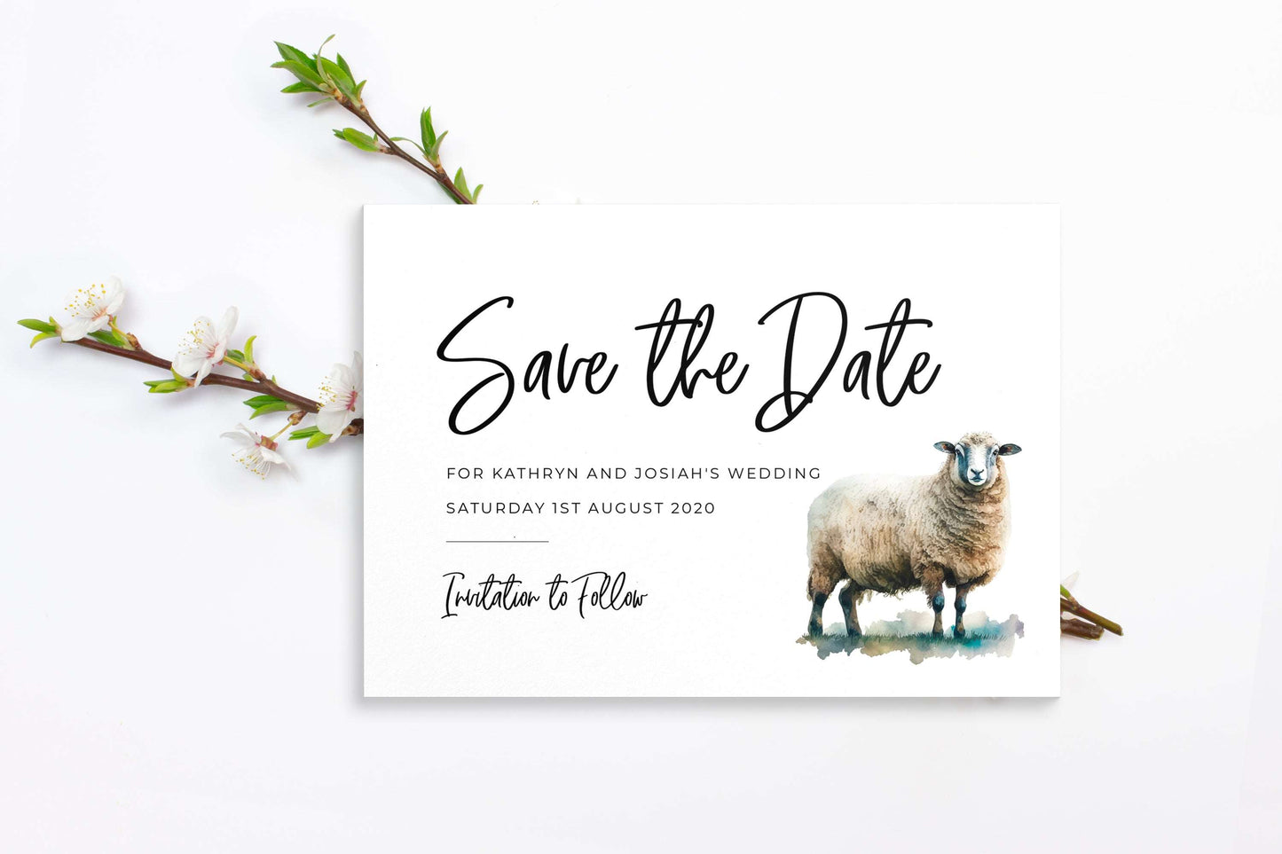 Sheep Save the Date