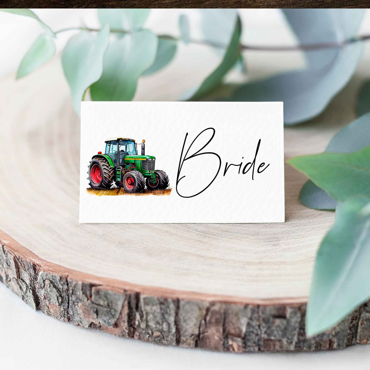 Tractor Place Cards