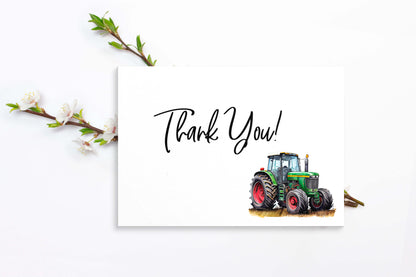 Tractor Thank you Card